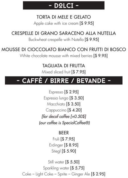 Menu of Stelvio photo6