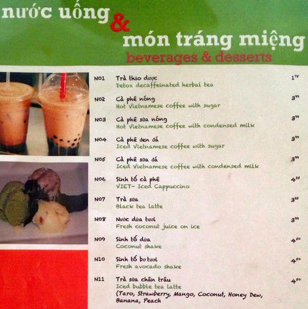 Menu of Pho Tuan photo9