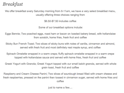 Menu of Sweetandsassyco. photo5