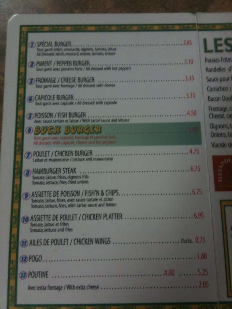 Menu of Dilallo Burger Original 1929 photo2