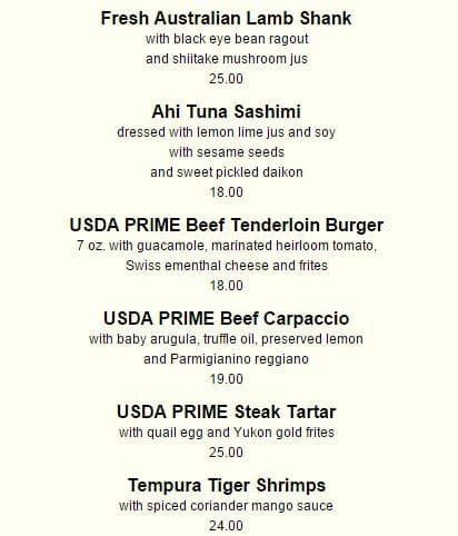 Menu of Olivers Of Oakville photo3