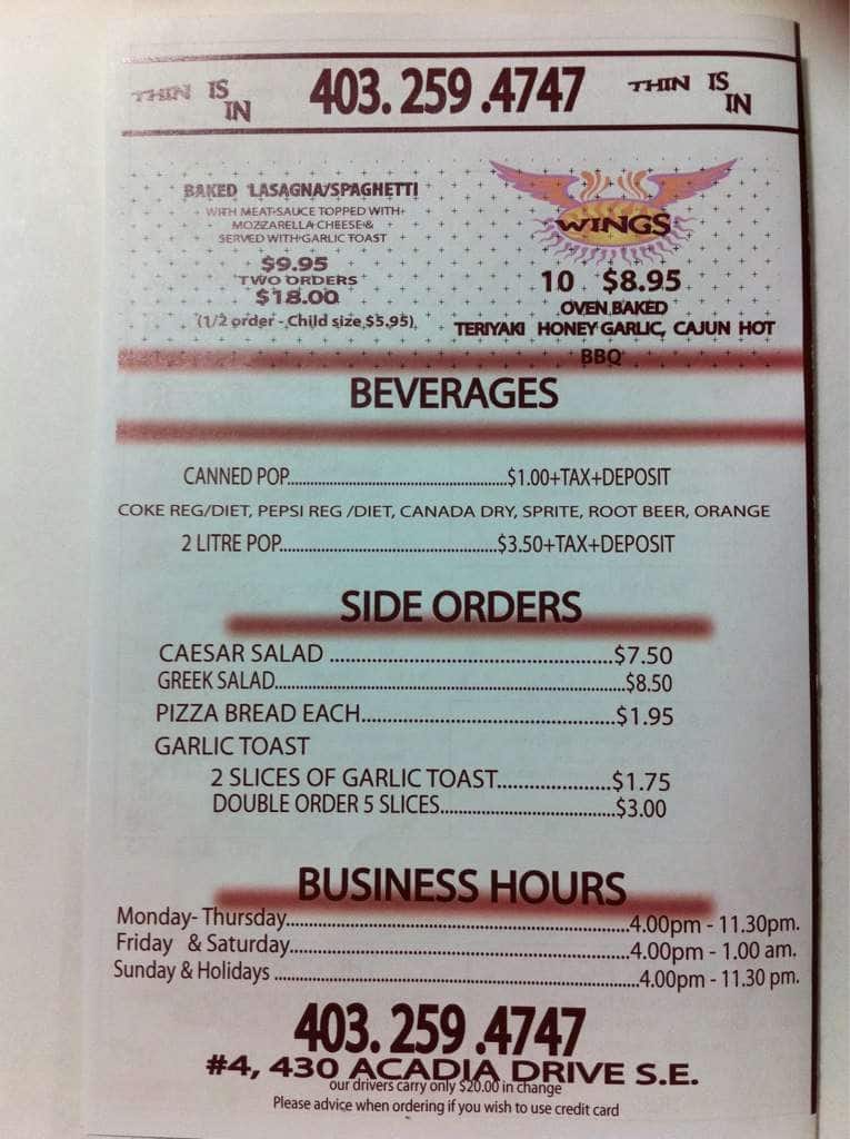 Menu of Gondola Incomparable Pizza photo5