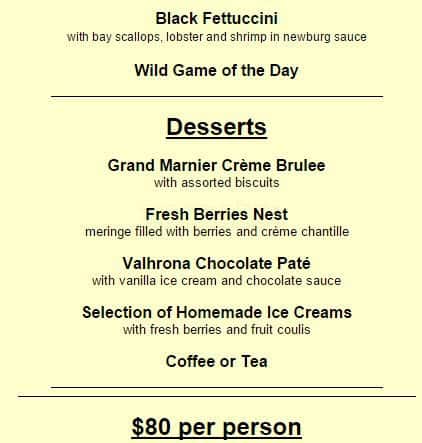 Menu of Olivers Of Oakville photo13