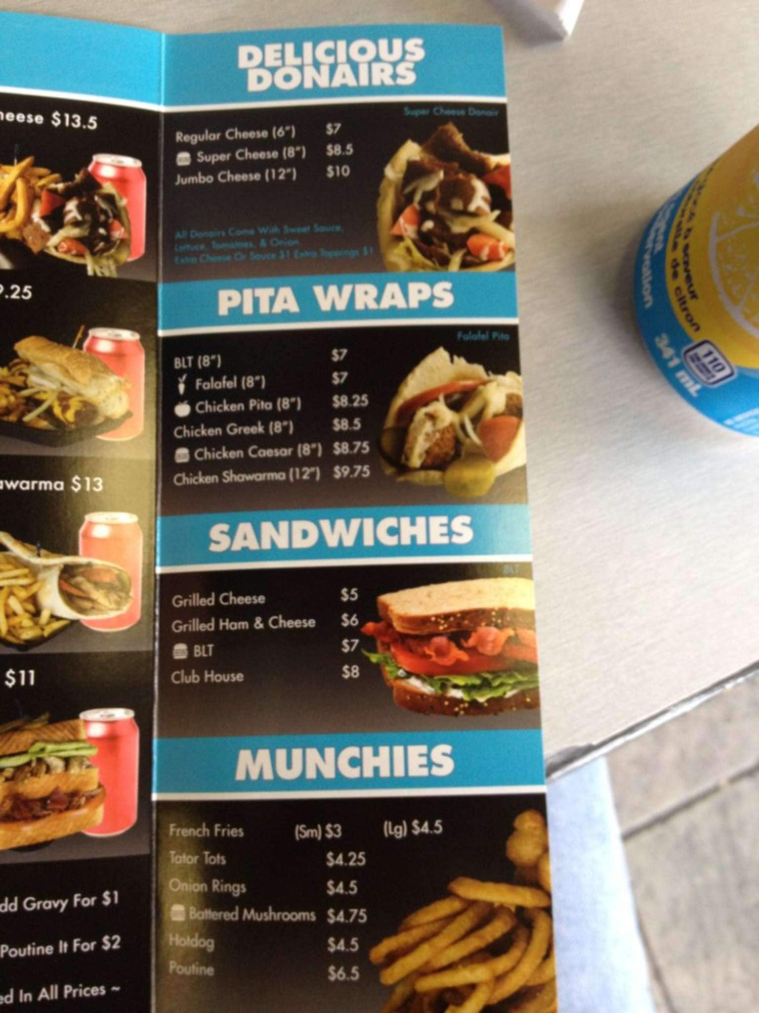 Menu of Marcos Famous photo2