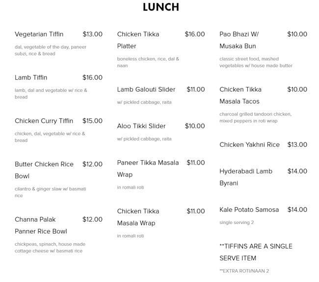 Menu of Firangi by Host photo2