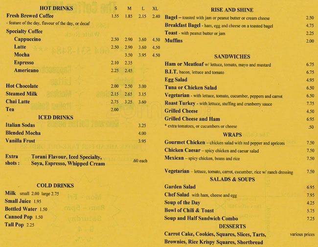 Menu of The Coffee Mill photo2