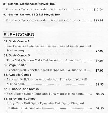 Menu of Katei Sushi photo8