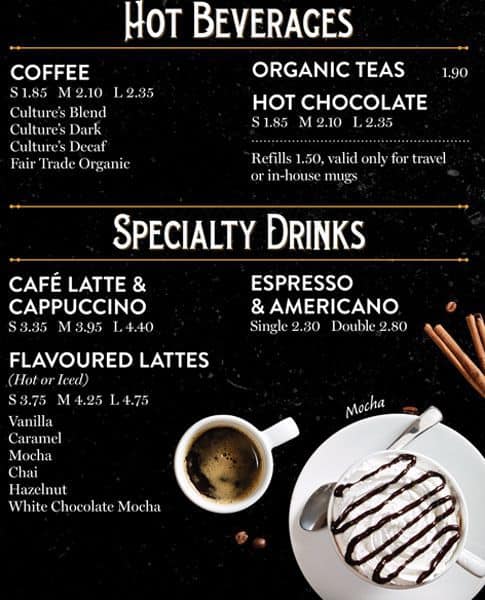 Menu of Coffee Culture photo6