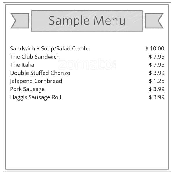Menu of Jackson’s Meat & Deli photo2