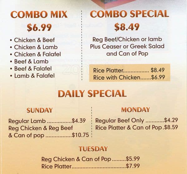 Menu of Donair Affair photo4