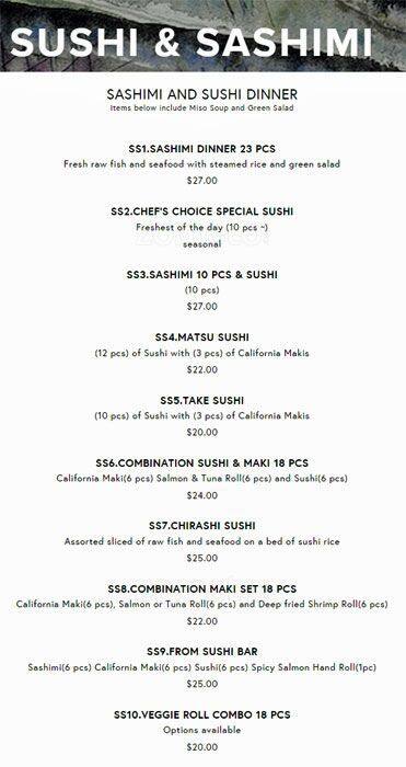 Menu of Yumei Sushi photo14