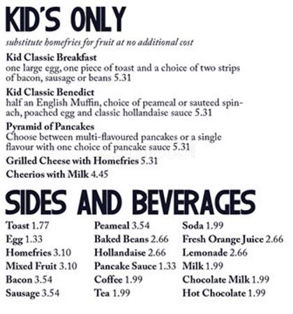 Menu of Hollandaise Diner photo2