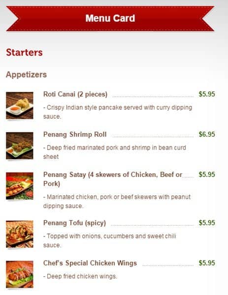 Menu of Ipoh Malay Cuisine photo2