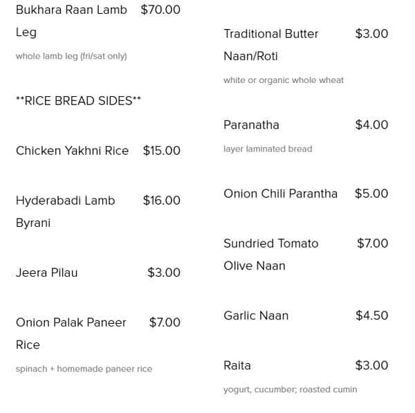 Menu of Firangi by Host photo6