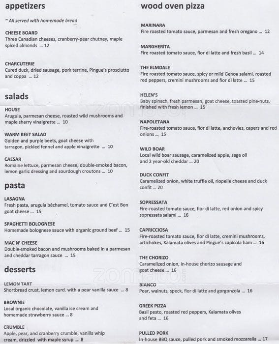 Menu of Tennessy Willems photo2