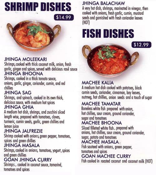 Menu of Ali’s Tandoori Curry House photo4