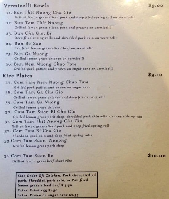 Menu of Pho TEN photo4