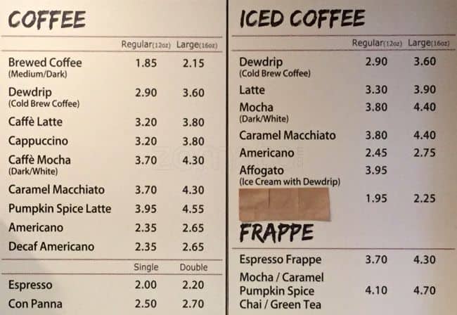 Menu of Creekside Coffee Factory photo2