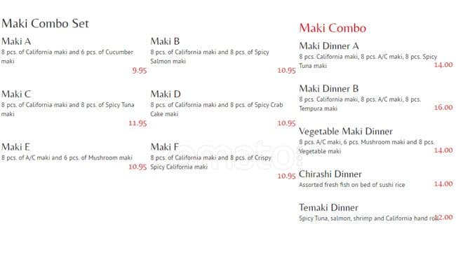 Menu of Prince Sushi photo14