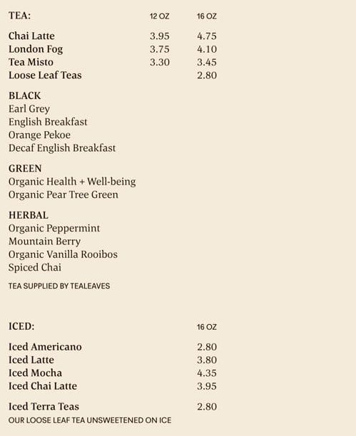 Menu of Terra Breads Bakery & Cafe photo11