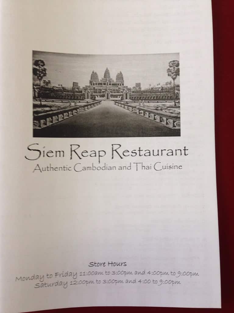 Menu of Siem Reap photo2
