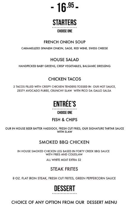 Menu of Beaver & Bulldog photo2