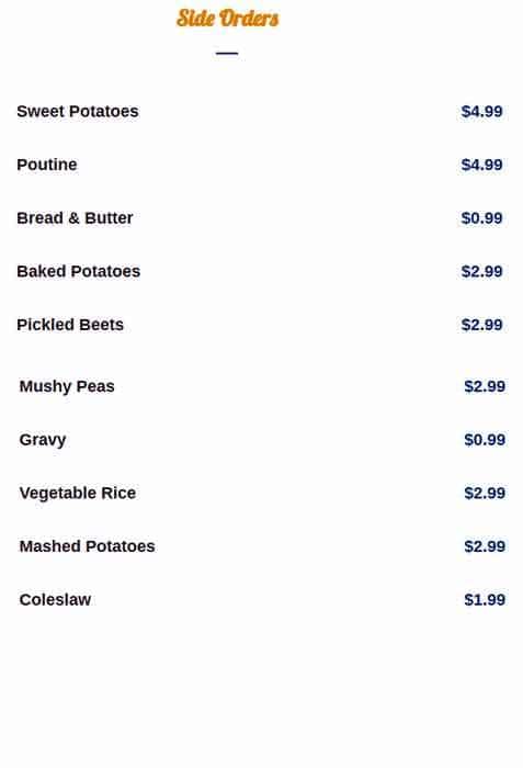 Menu of Port Union Fish & Chips photo8