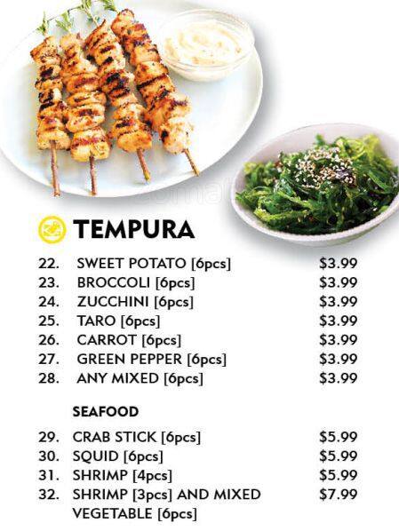 Menu of Sushi Bay photo3