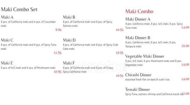 Menu of Prince Sushi photo9