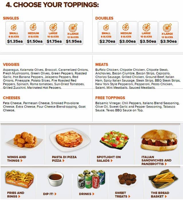 Menu of Pizza Pizza photo15