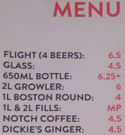 Menu of Steel & Oak Brewing Co. photo2