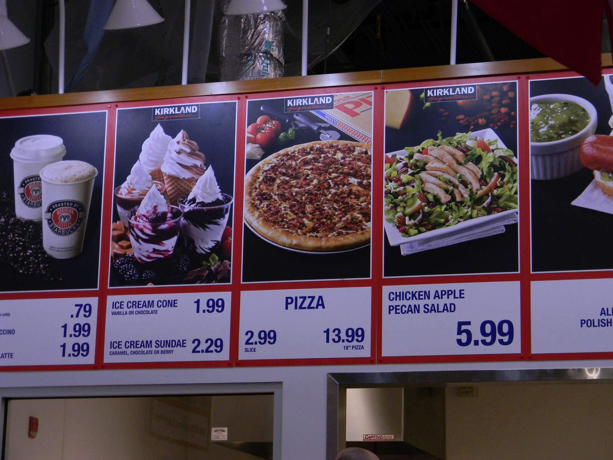 Menu of Costco Food Court photo2