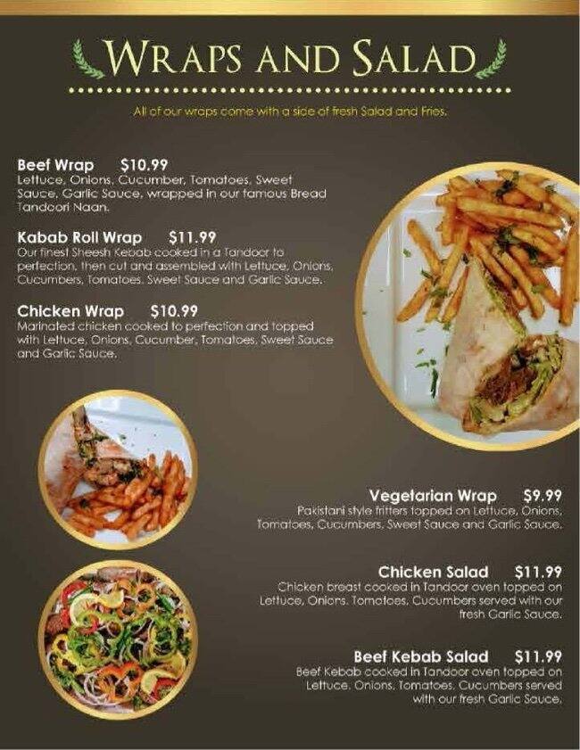 Menu of Raja Foods East Indian & Pakistani Restaurant photo3