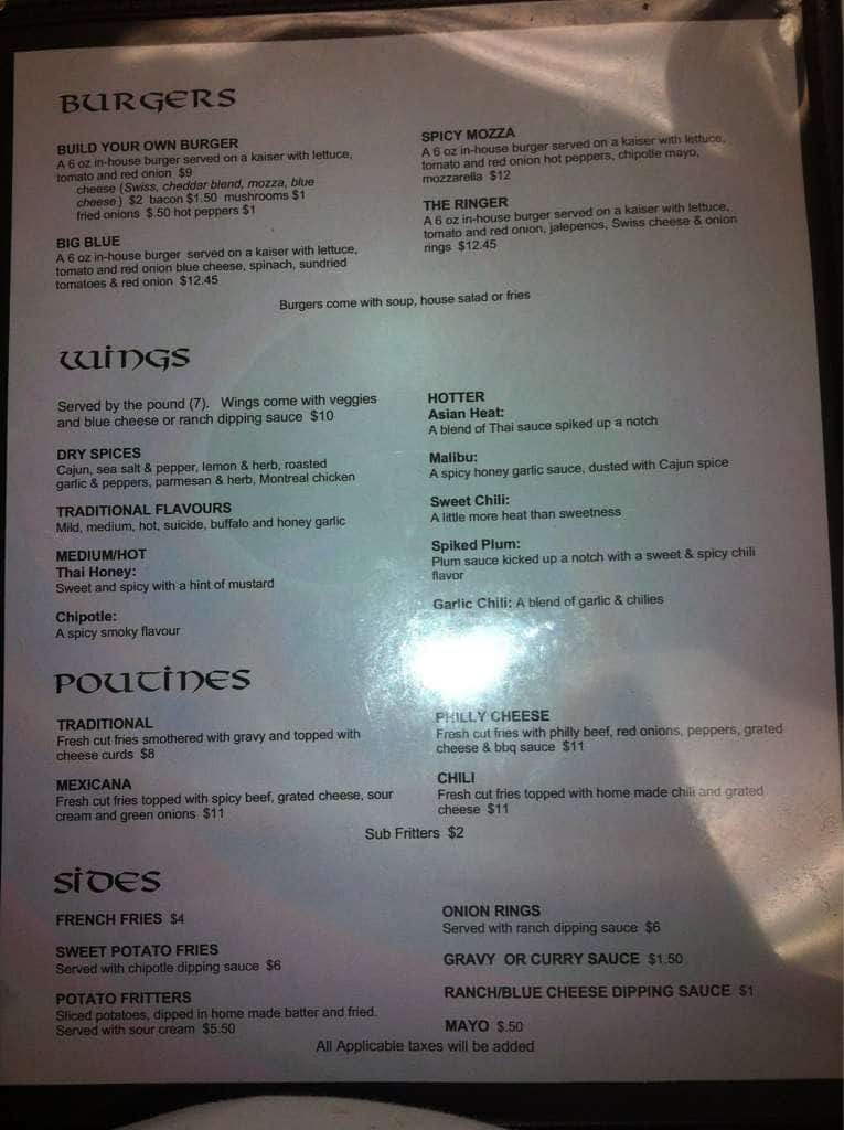 Menu of Argyle Arms photo4