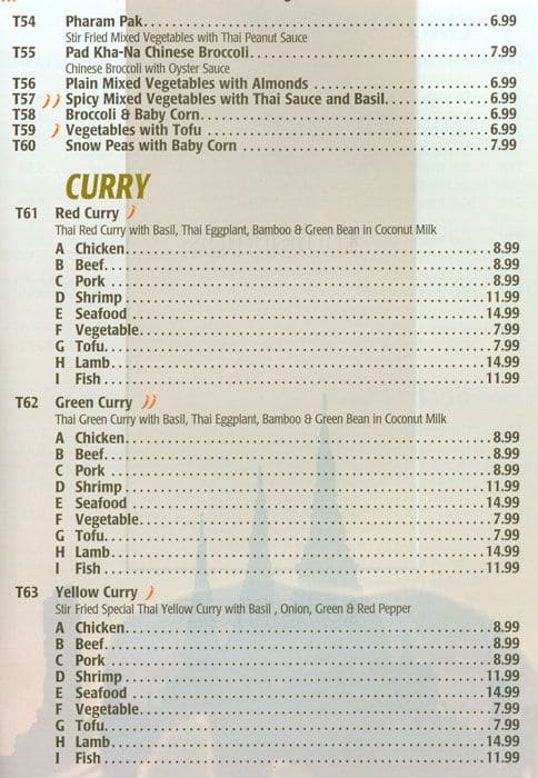 Menu of Jing Thai photo5