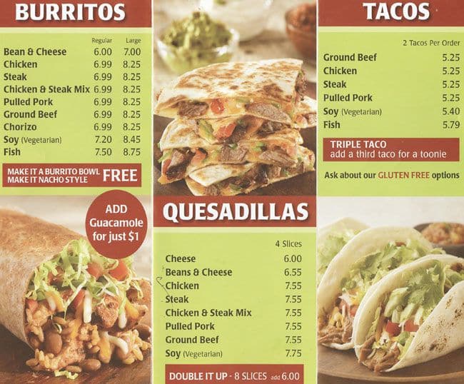 Menu of Bar Burrito photo2