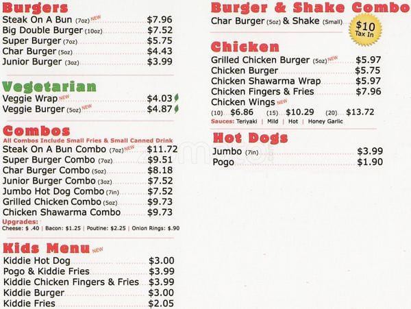 Menu of Burgers & Shakes photo2
