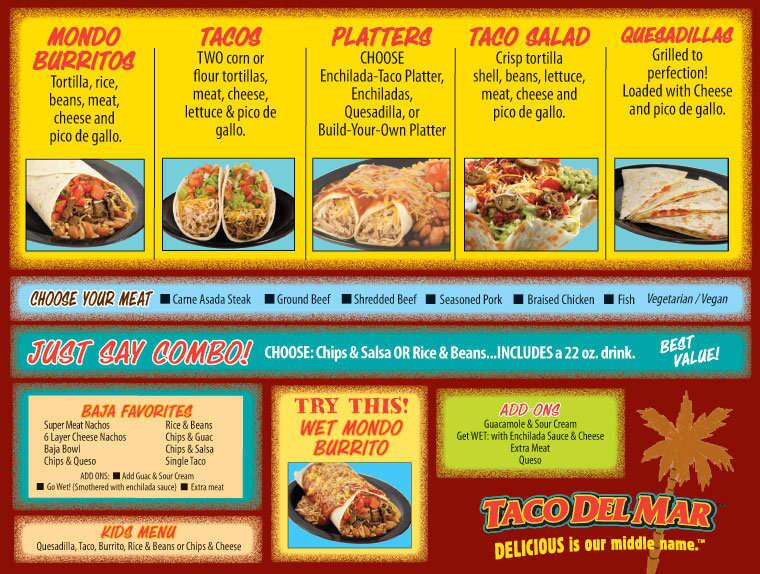 Menu of Taco Del Mar photo2