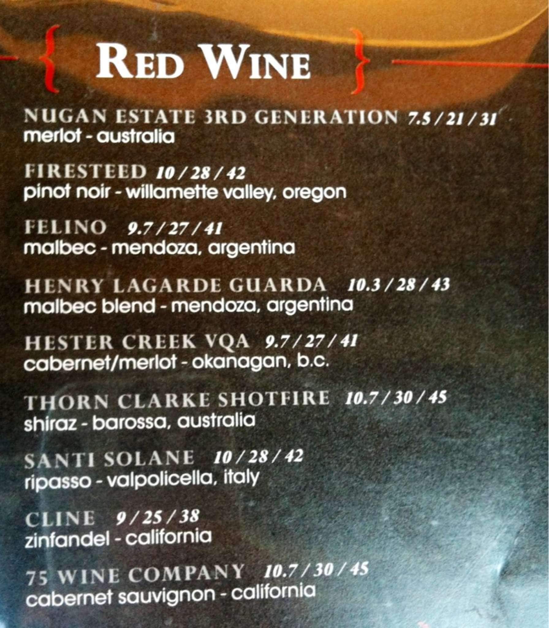 Menu of Fergus & Bix Restaurant and Beer Market photo5