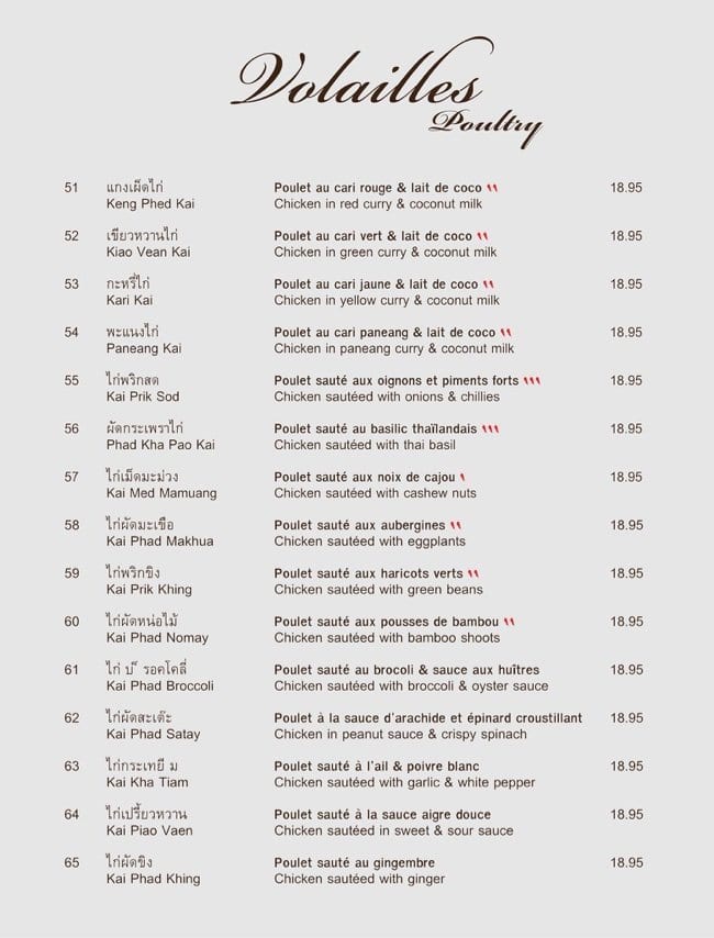 Menu of Phayathai photo6