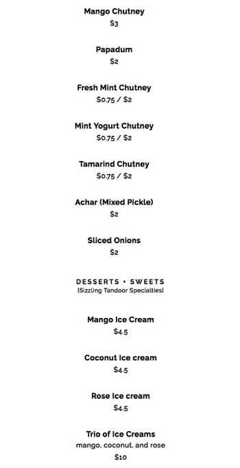 Menu of Sizzling Tandoor Restaurant photo11