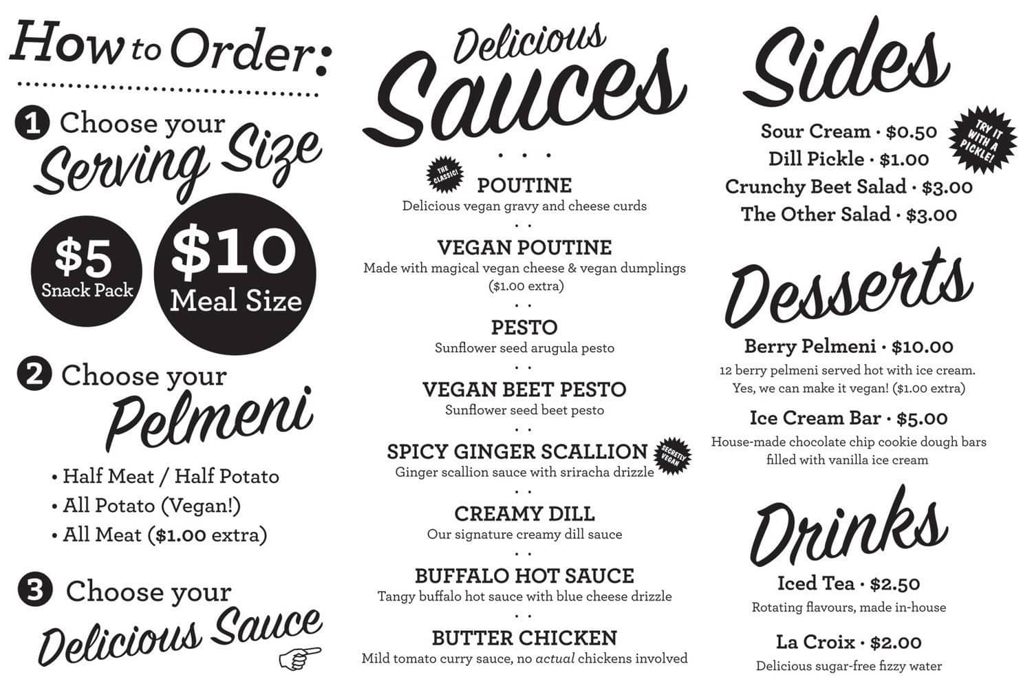 Menu of Hey, Dumplings photo2