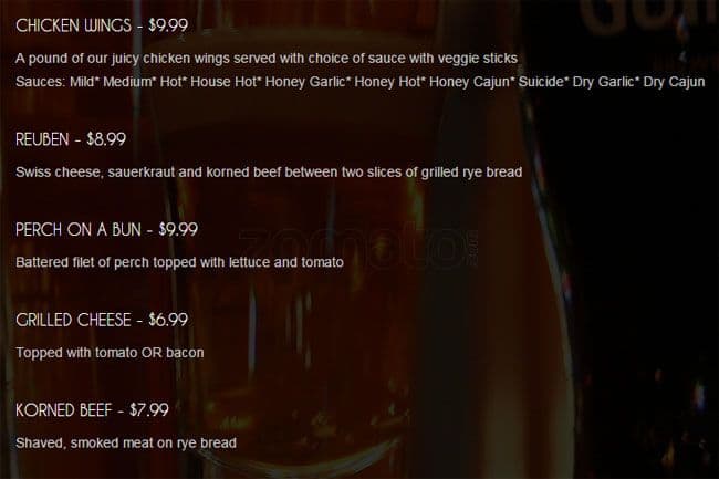 Menu of The Korner Pub photo5