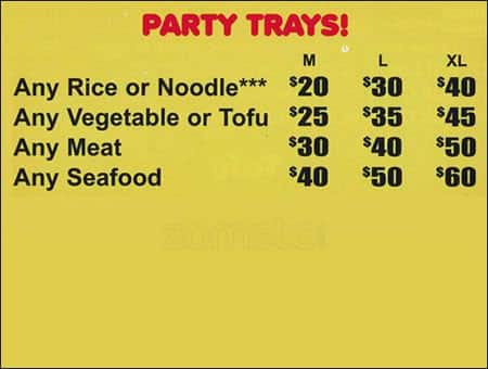 Menu of Buddha’s Orient Express photo4