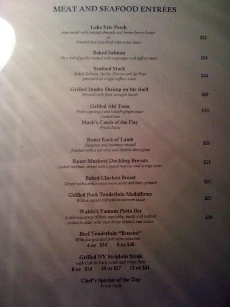 Menu of Waldo’s on King photo4