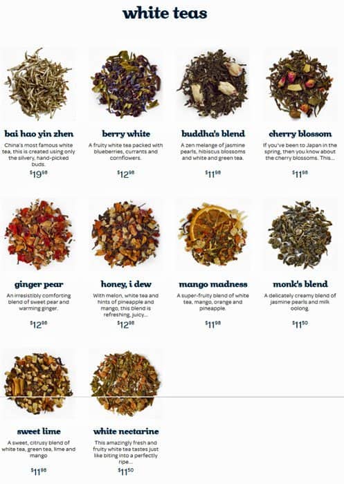 Menu of David’s Tea photo22