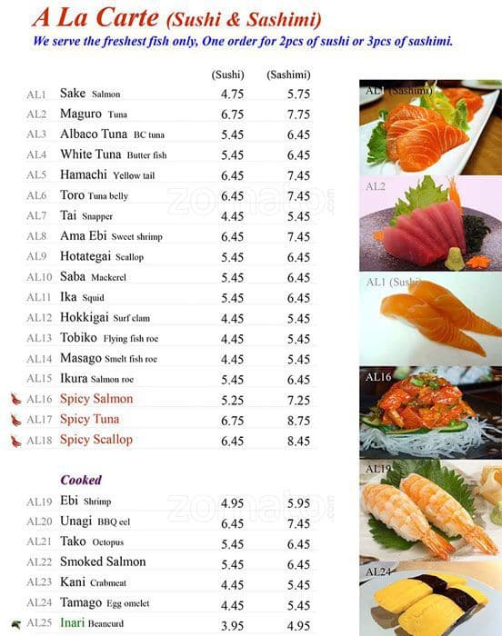 Menu of Sushi On Roncy photo4