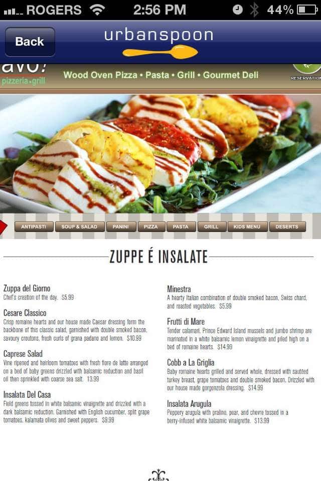 Menu of Bravo Pizzeria and Grill photo3