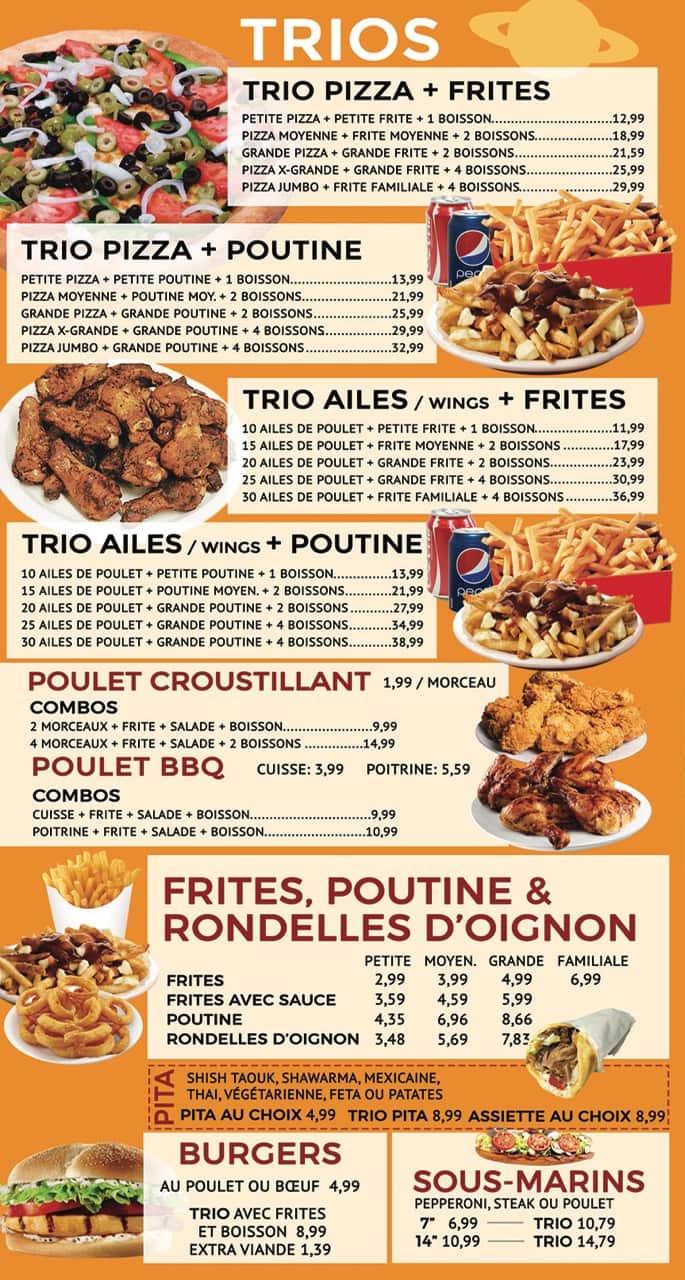 Menu of Pizza Planete photo3