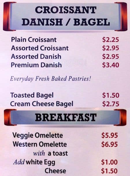 Menu of Bread & Roses photo2